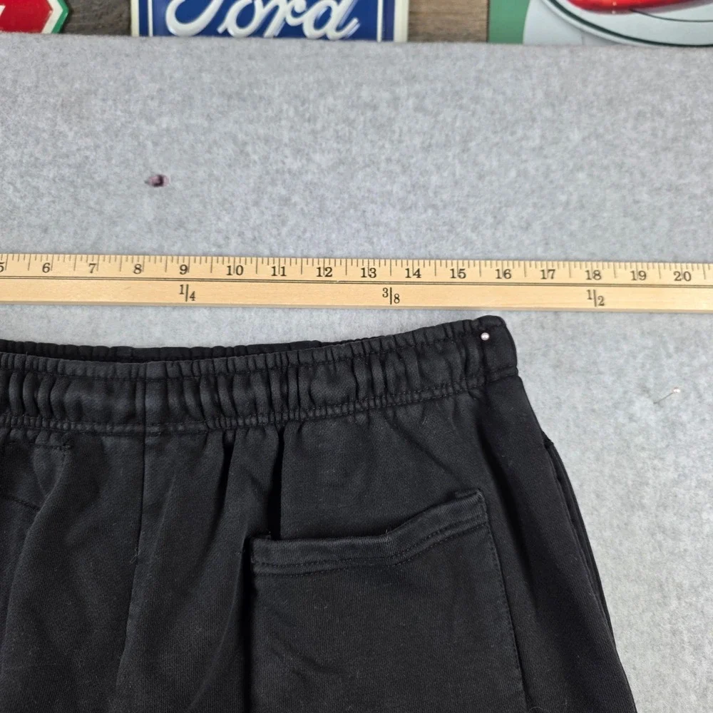 Hellstar Black Flame Graphic Sweatpants Joggers Mens Streetwear Black White - Picture 8 of 9